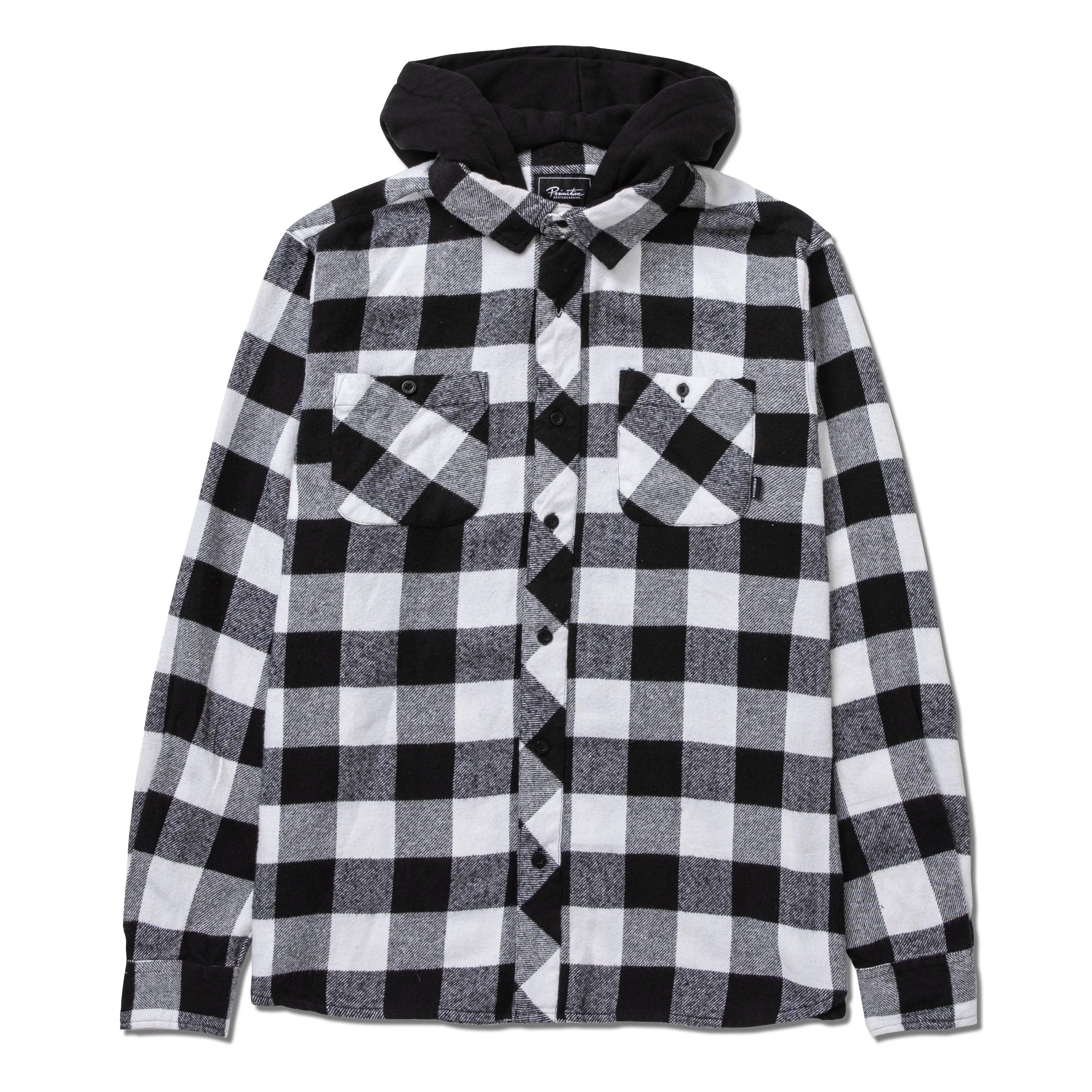 TWO-FER FLANNEL L/S HOOD